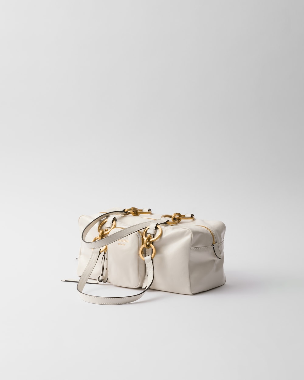 Prada Dangle Medium Leather Top-Handle Bag - Image 4